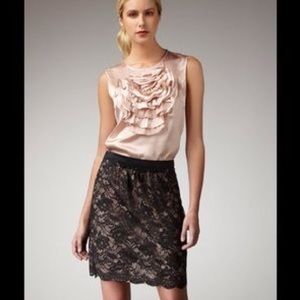 Trina Turk Black Lace Skirt